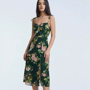 NWT Commense Green Floral Dress